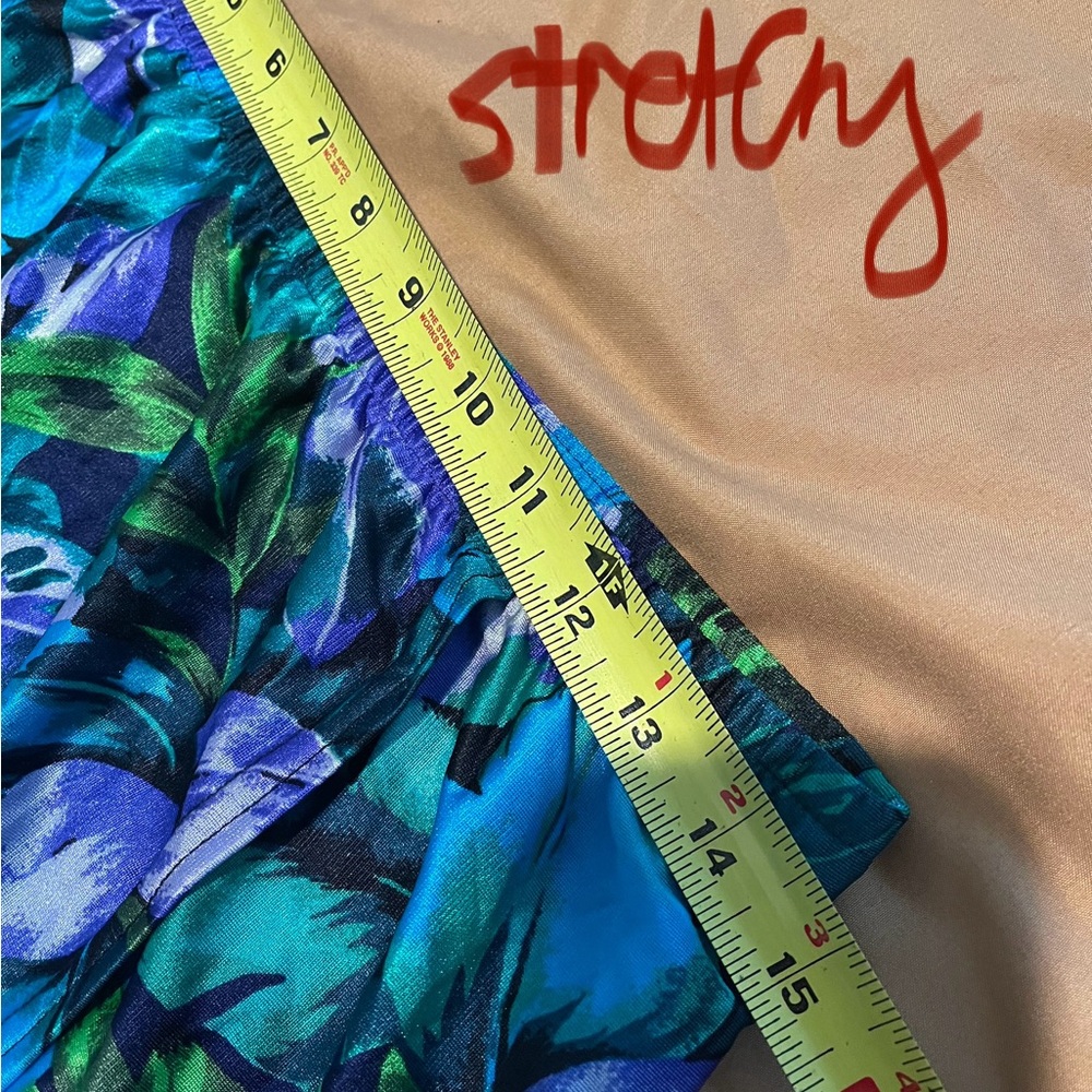 Vintage Jantzen Leafy Swimsuit Coverup Skirt Sz M - Picture 7 of 7